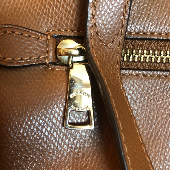 Coach crossgrain leather city zip top tote - Picture 4 of 6